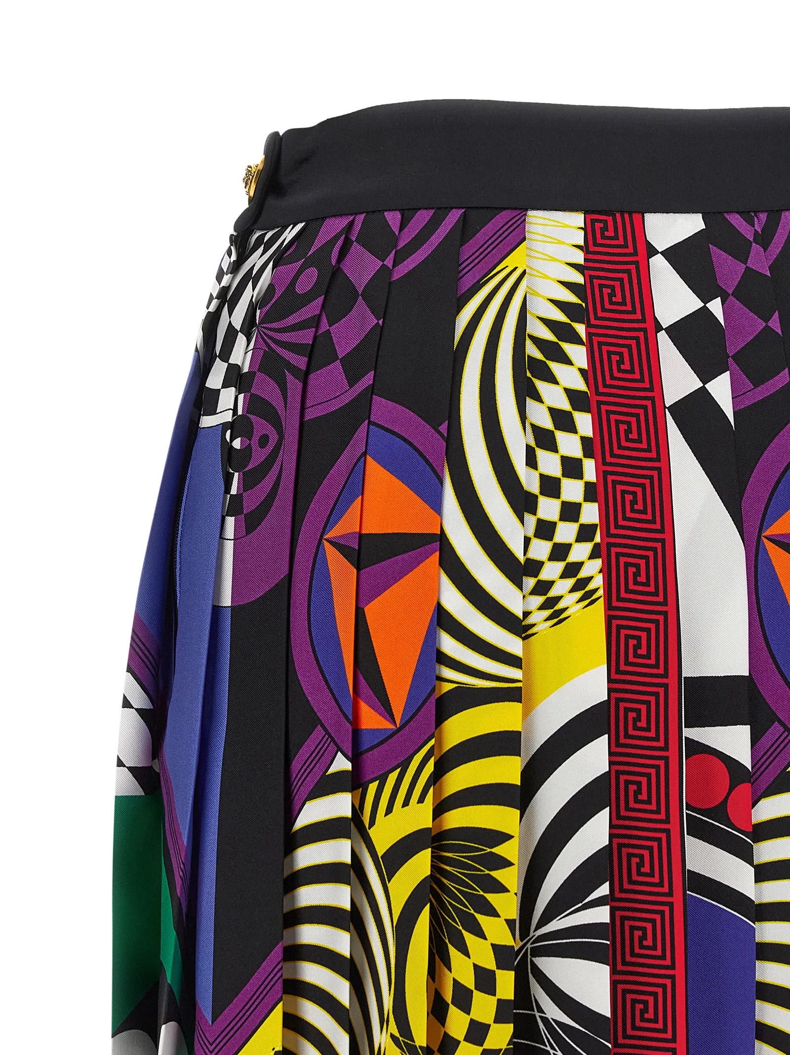 Multicolor Silk Long Skirt - Image 4