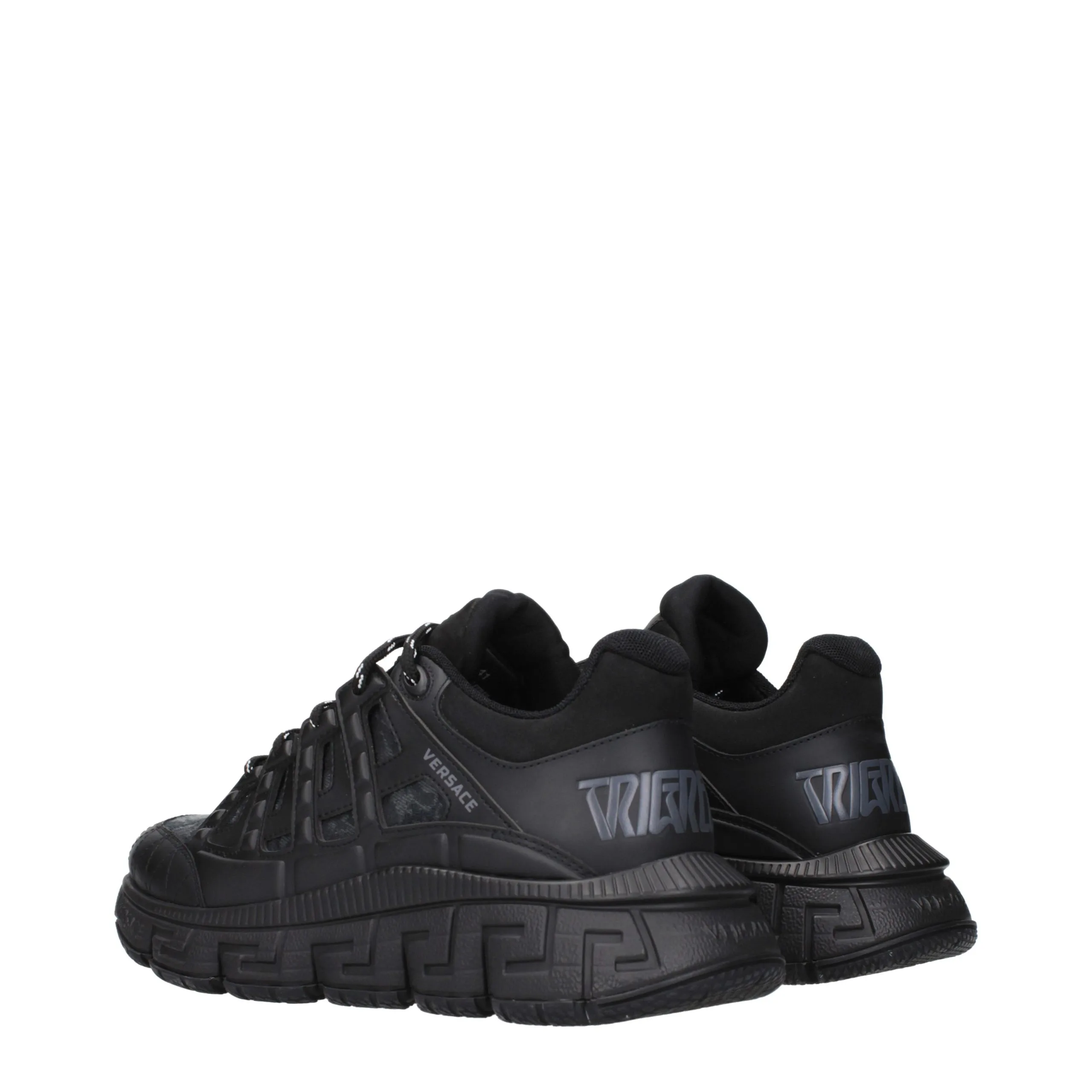 Black Fabric Athletic Sneakers - Image 4