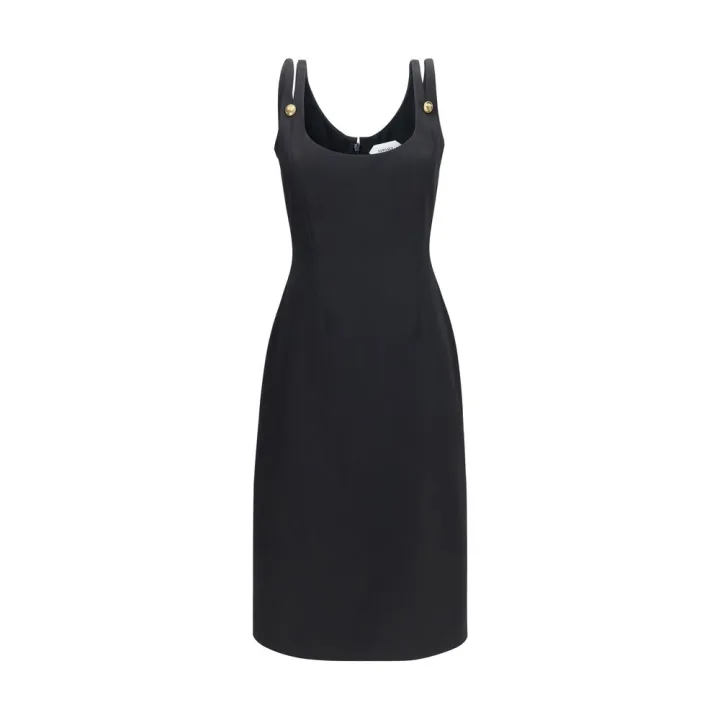 Black Wool Oves Aries Cocktail Dress