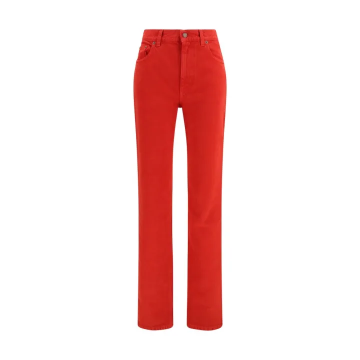 Red Cotton Pants