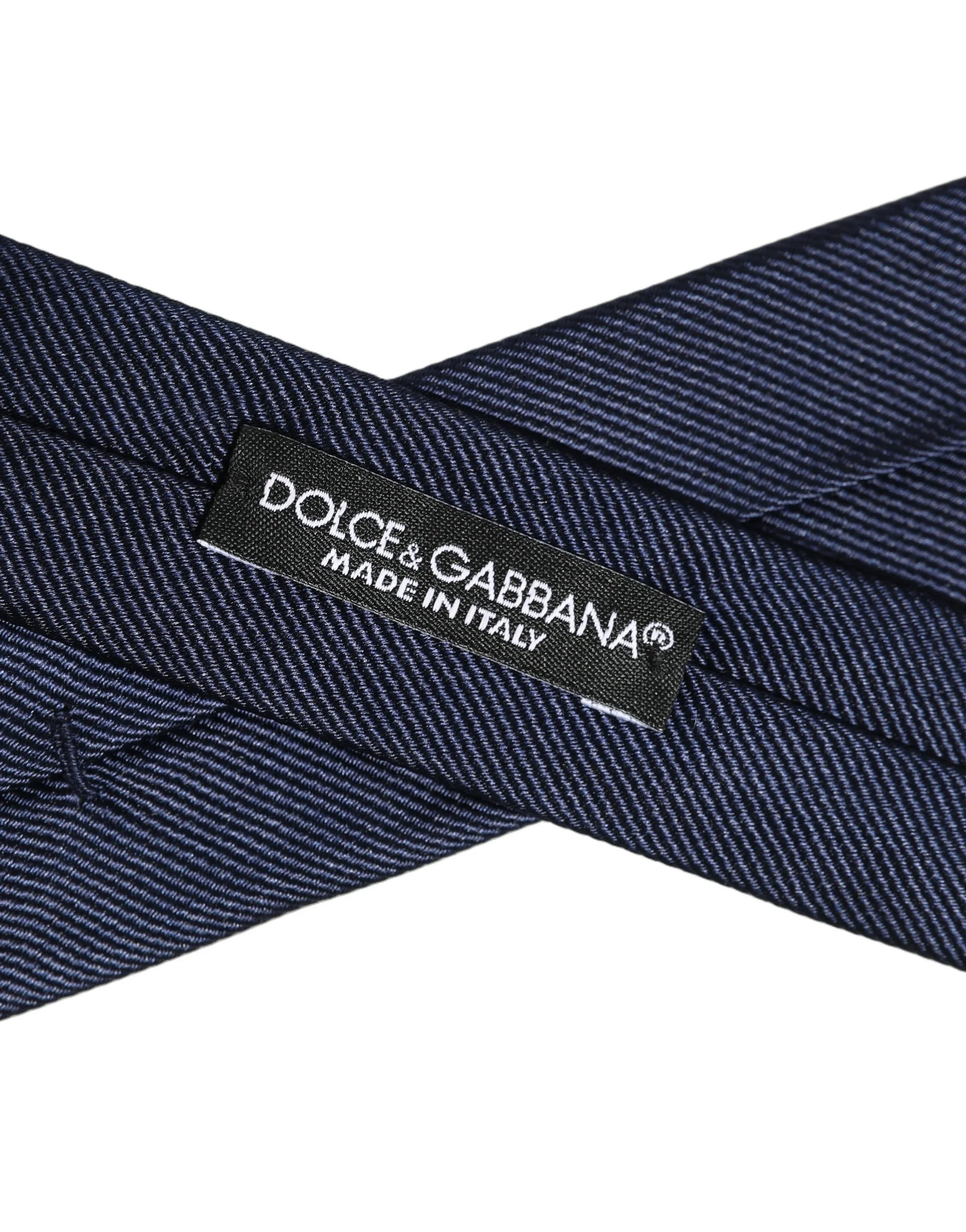 Men Dark Blue Textured Silk Adjustable Tied Necktie Tie - Image 6