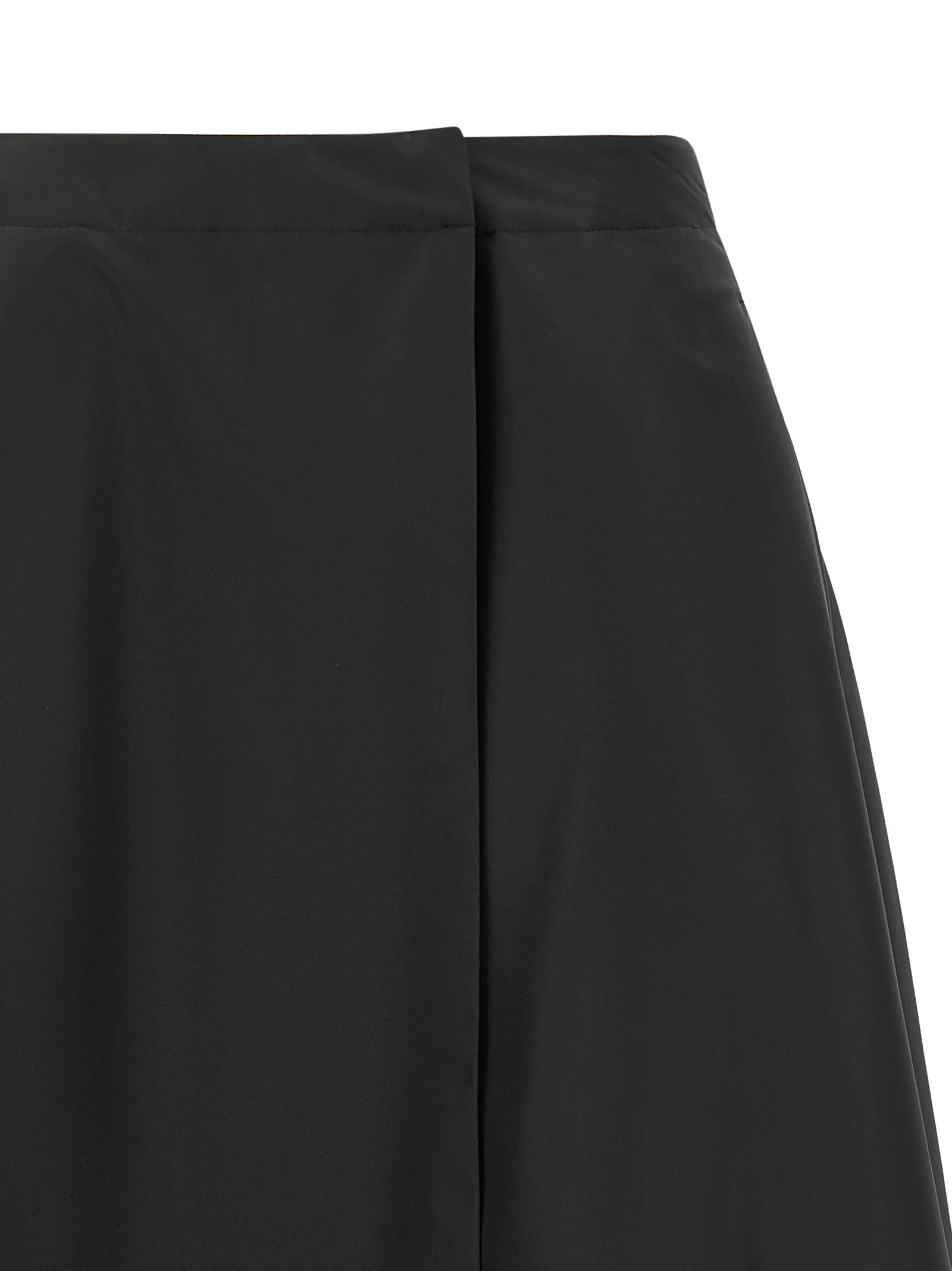 Black Polyester Midi Skirt - Image 3