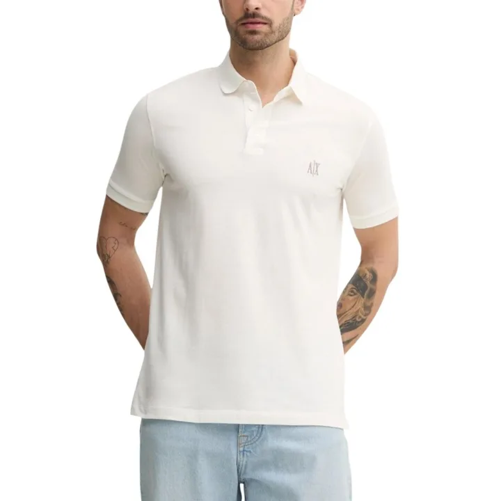 White Cotton Polo Shirt