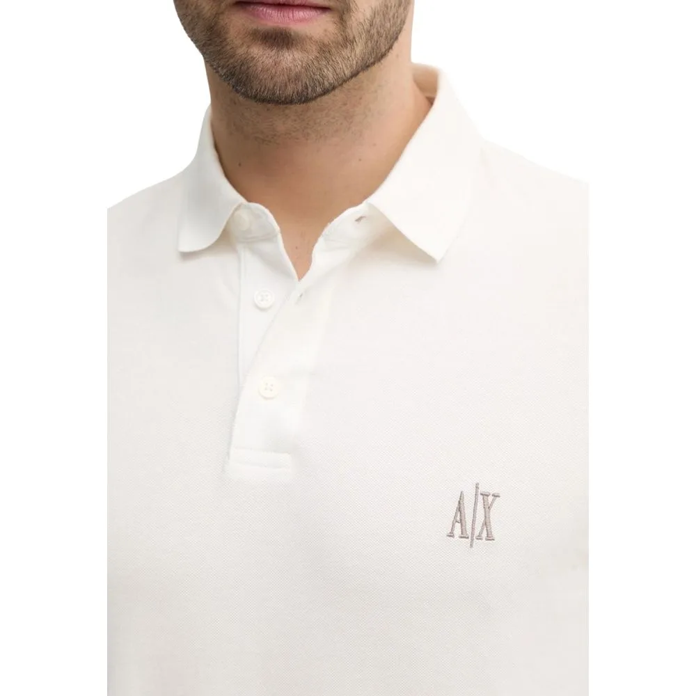 White Cotton Polo Shirt - Image 4