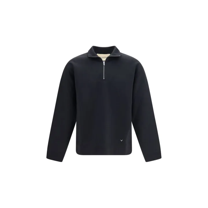 Black Cotton Sweatshirt