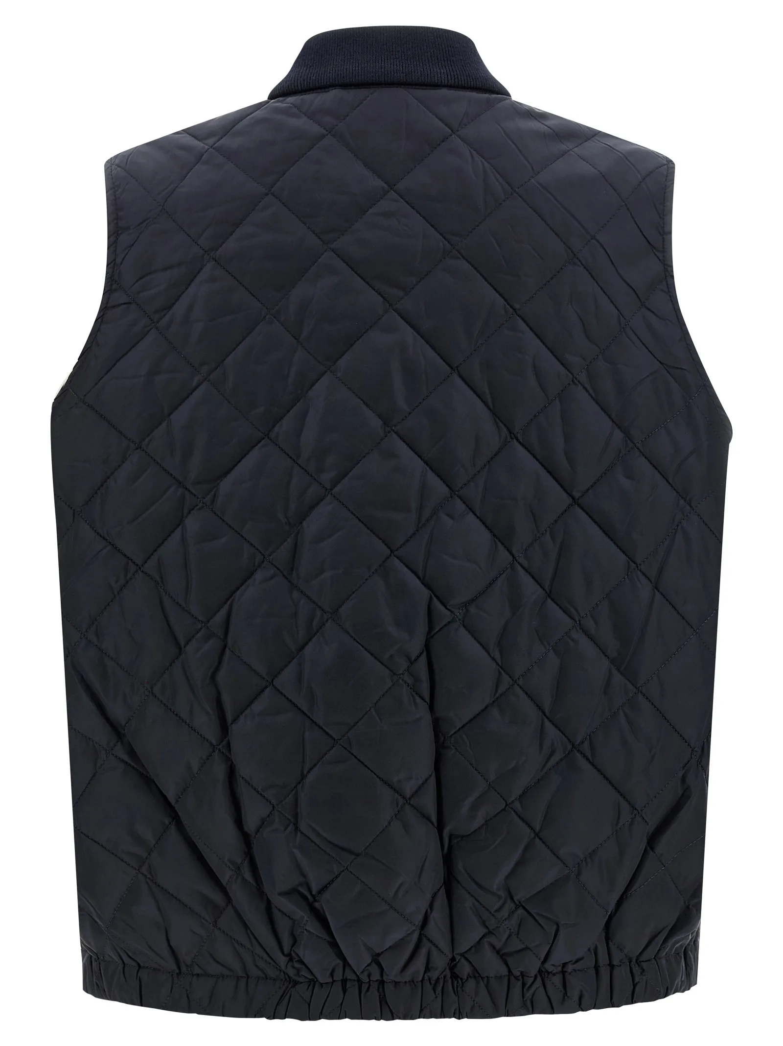 Blue Recycled Polyamide Sleeveless Jacket - Image 2