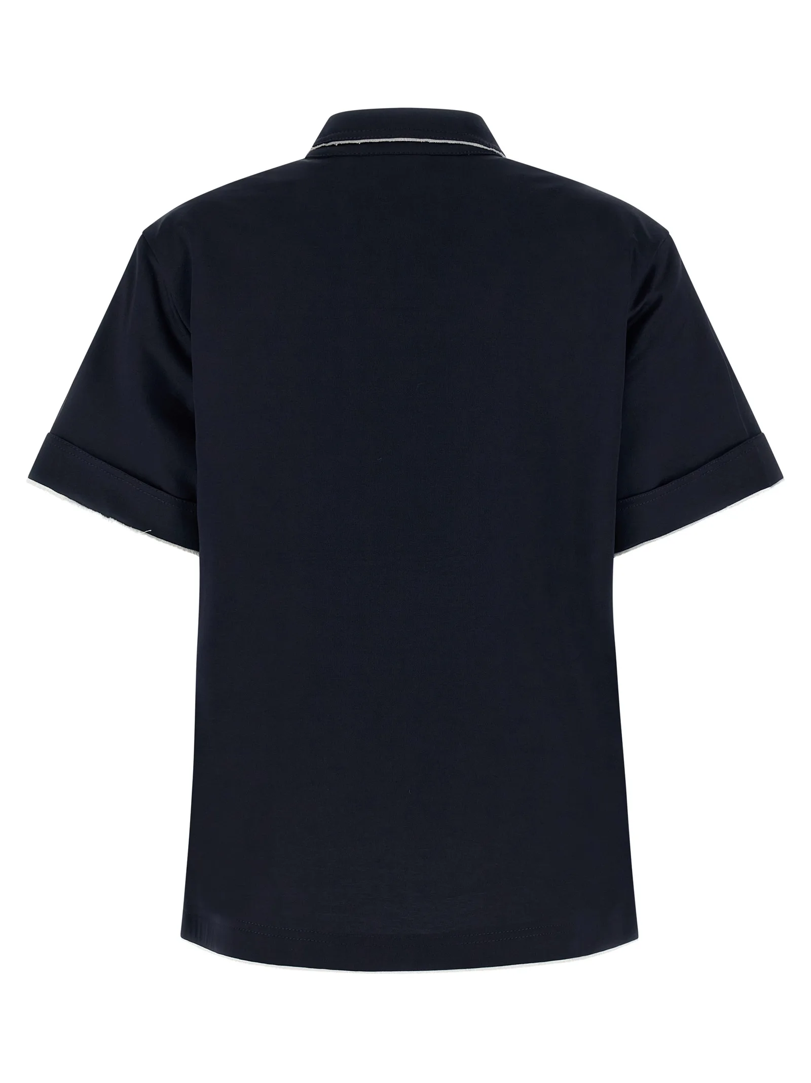 Blue Cotton Polo Shirt - Image 2