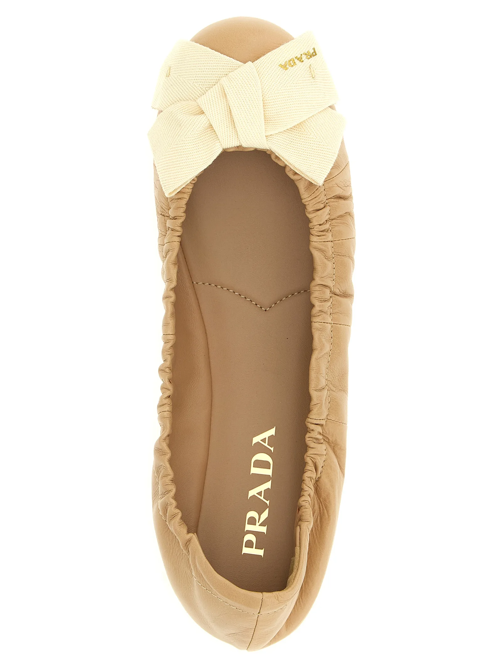 Beige Calfskin Ballet Flats - Image 4