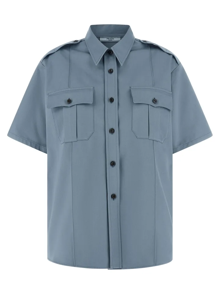 Blue Cotton Blouse