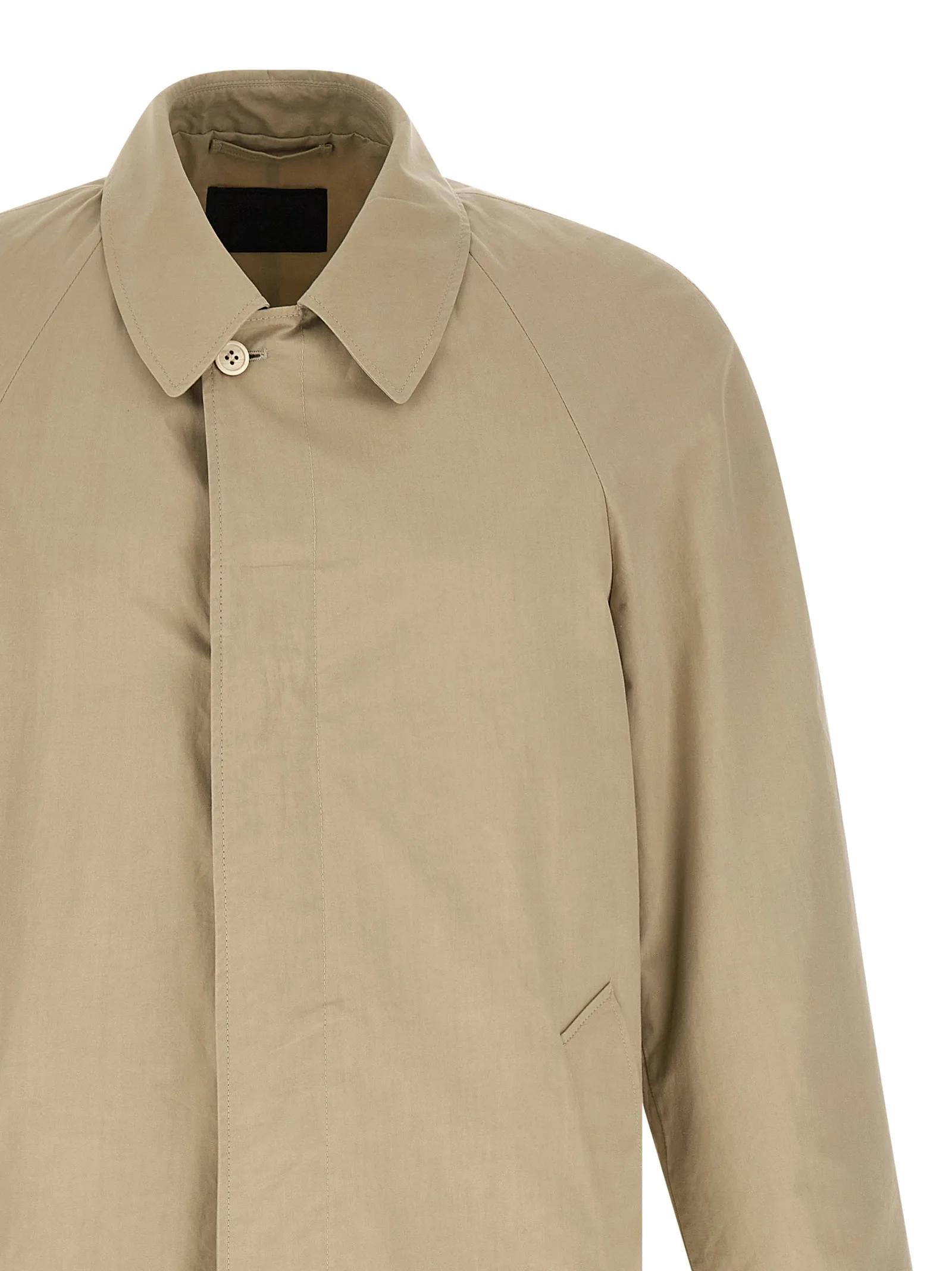Beige Cotton Coat - Image 3