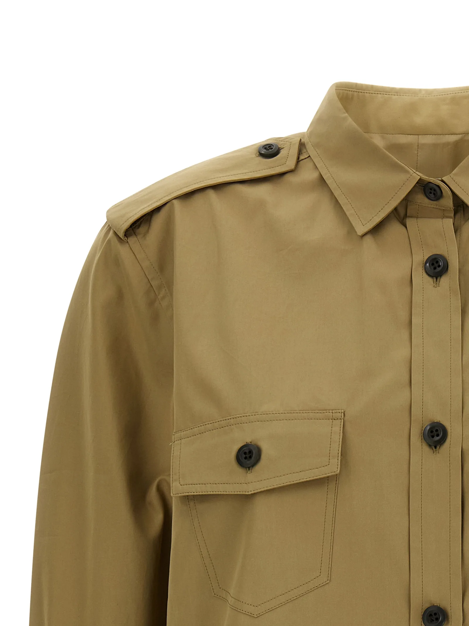 Brown Cotton Blouse - Image 3