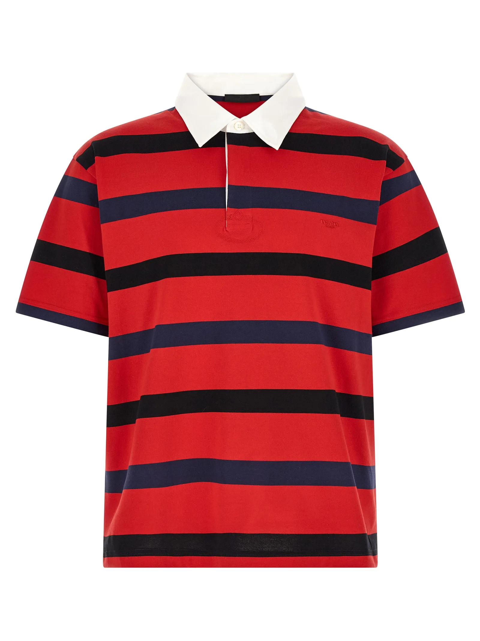 Red Cotton Polo Shirt