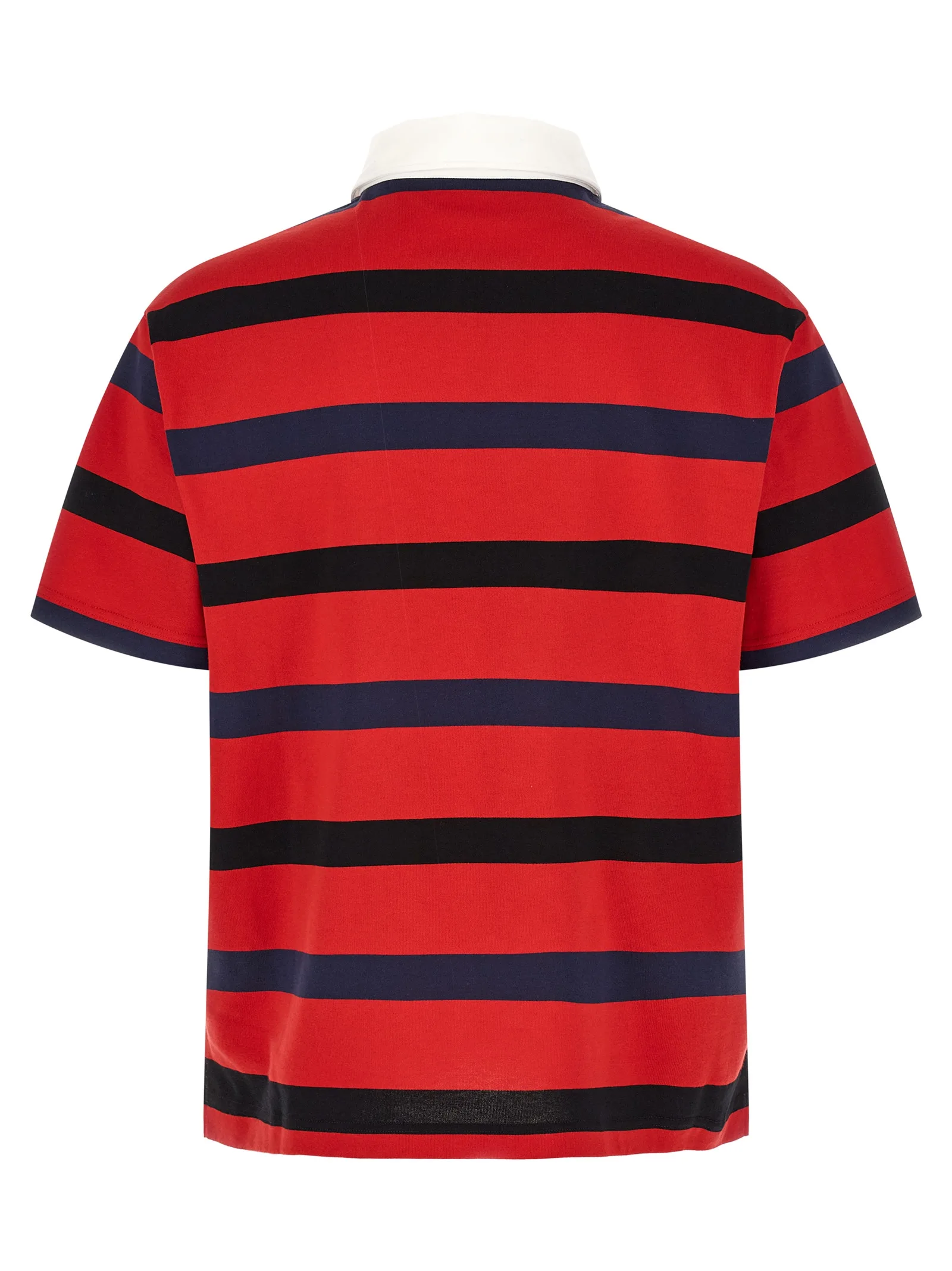 Red Cotton Polo Shirt - Image 2