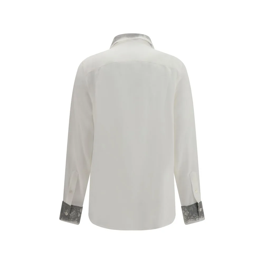 White Silk Dress Shirt - Image 2