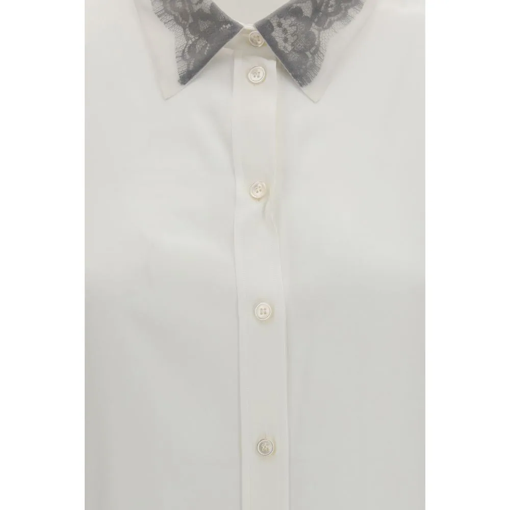 White Silk Dress Shirt - Image 3