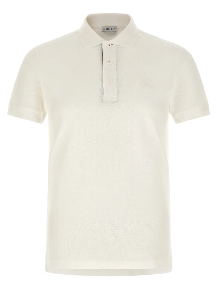 White Cotton Polo Shirt