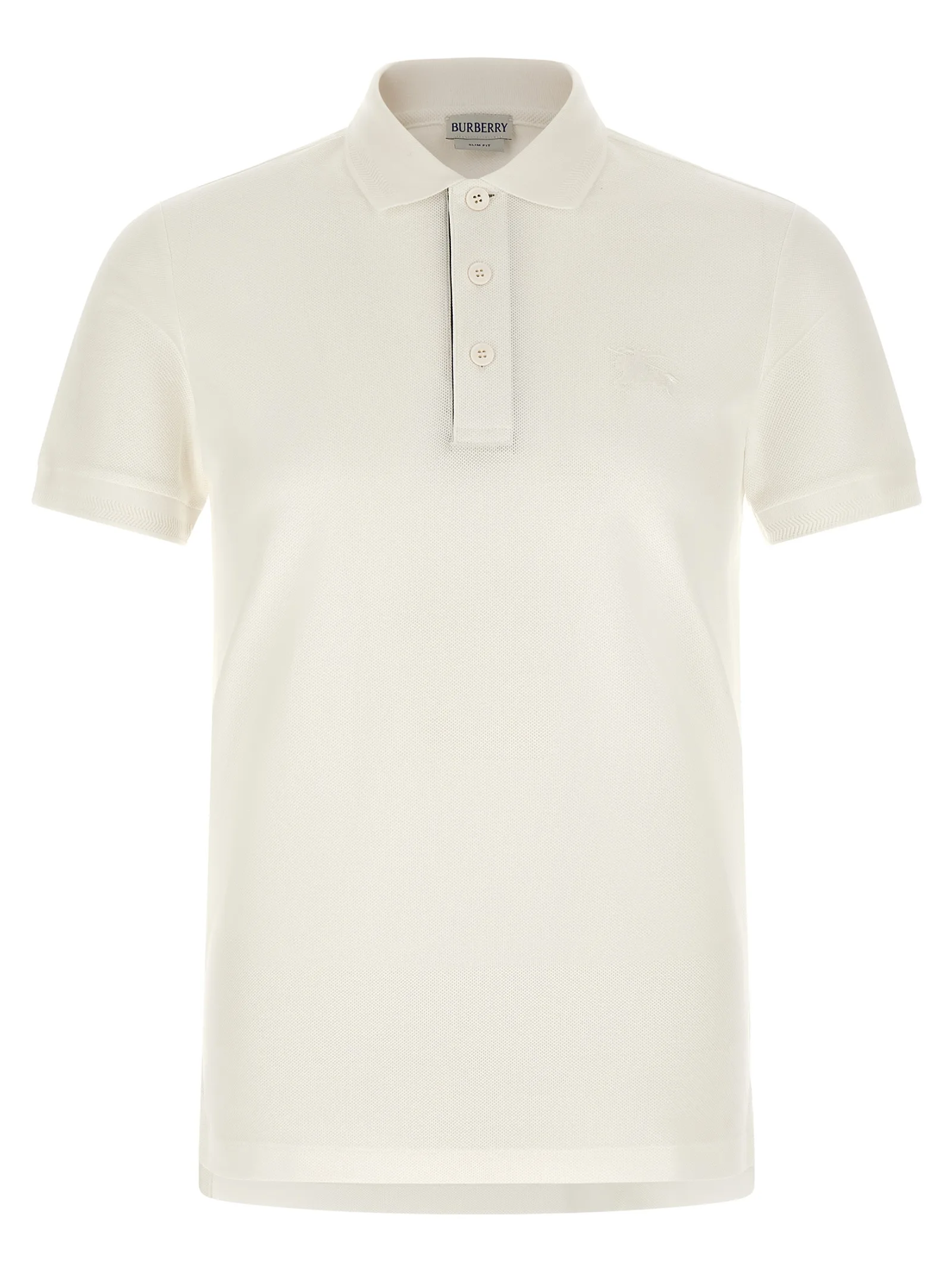 White Cotton Polo Shirt