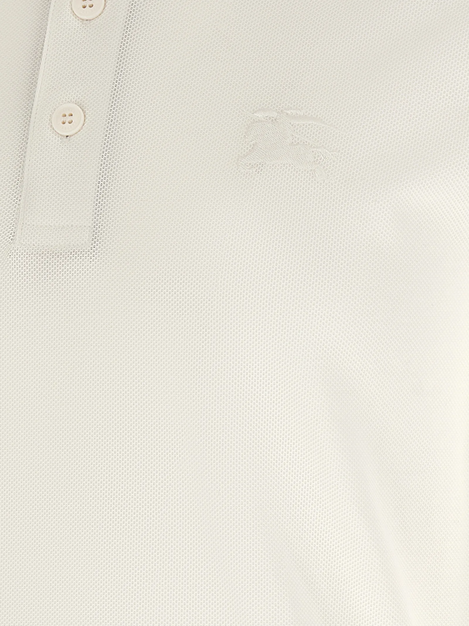White Cotton Polo Shirt - Image 4