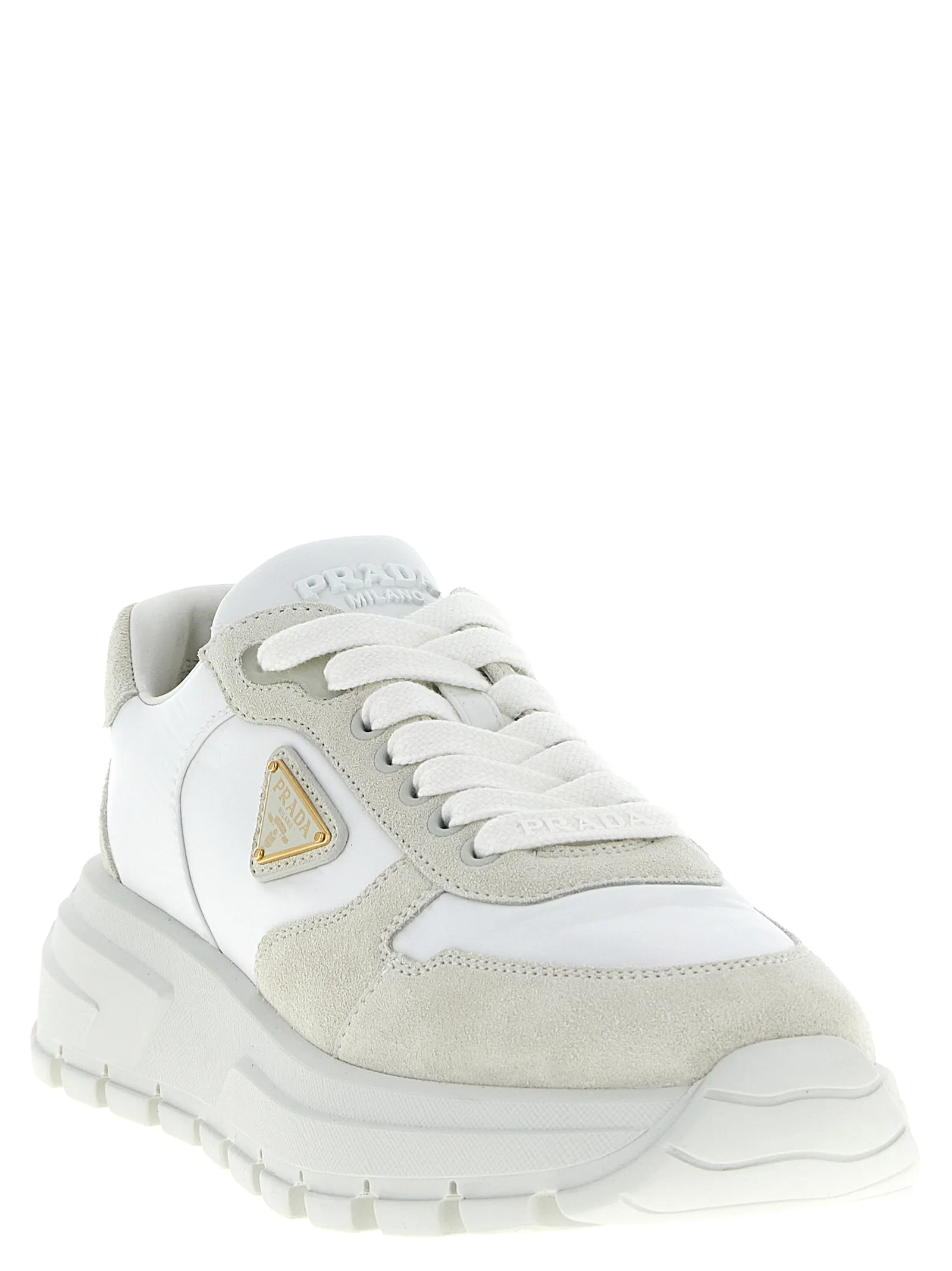 White Polyamide Athletic Sneakers - Image 2