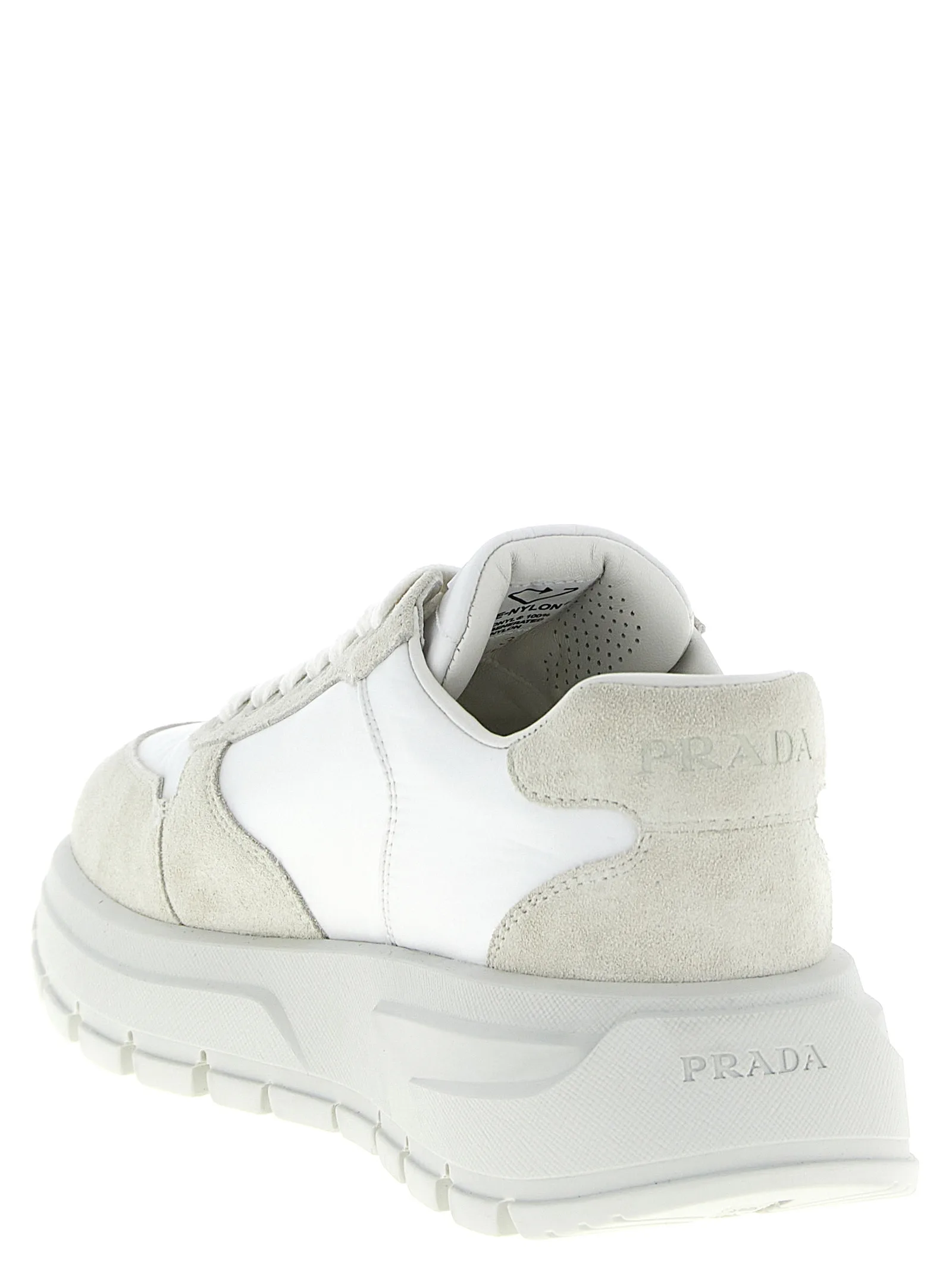 White Polyamide Athletic Sneakers - Image 3