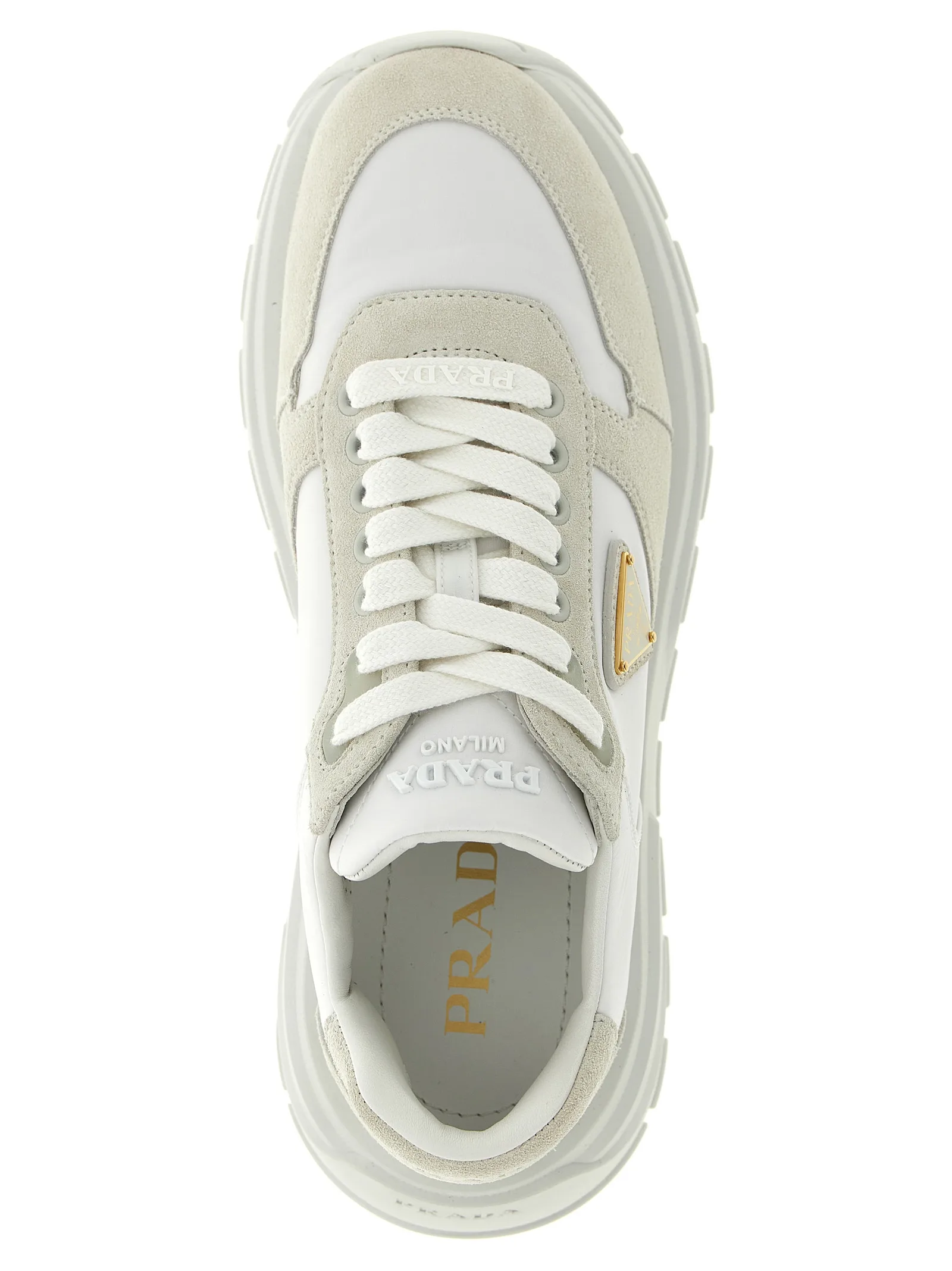 White Polyamide Athletic Sneakers - Image 4