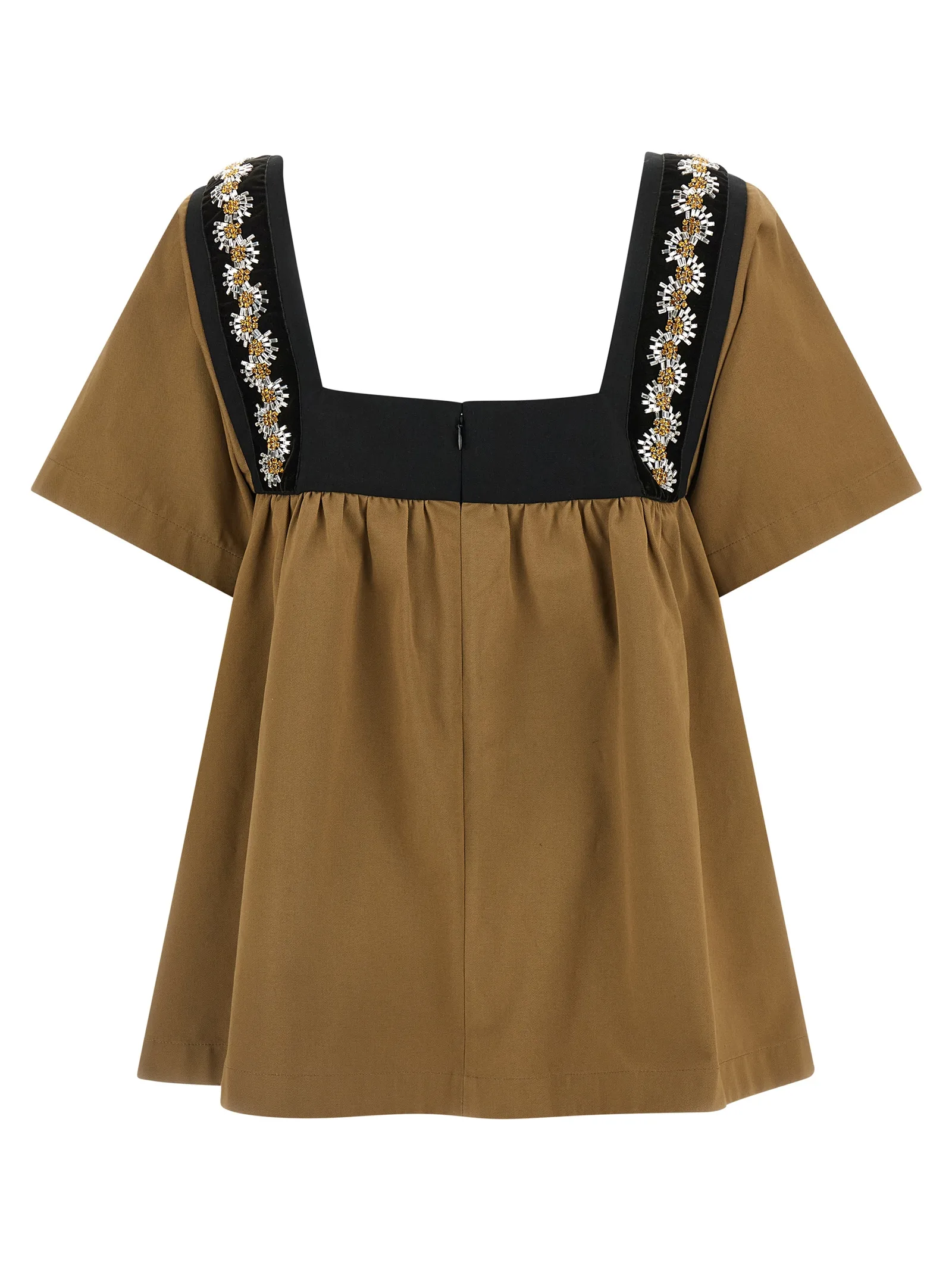 Beige Cotton Blouse - Image 2