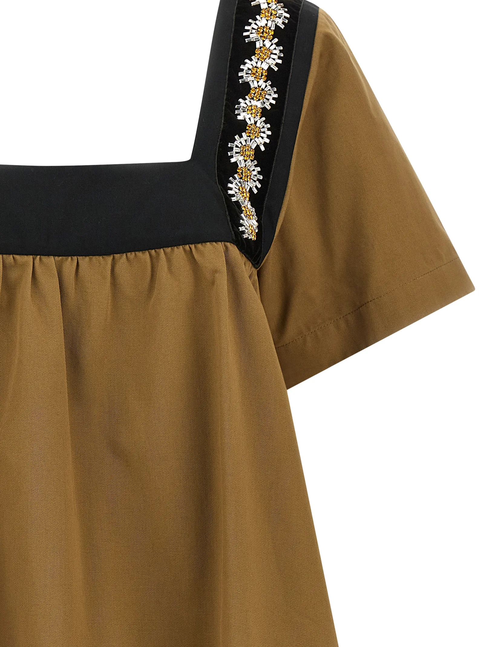 Beige Cotton Blouse - Image 3