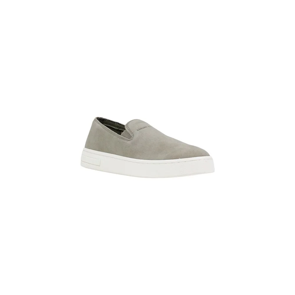 Green Leather Low Top Sneakers - Image 2
