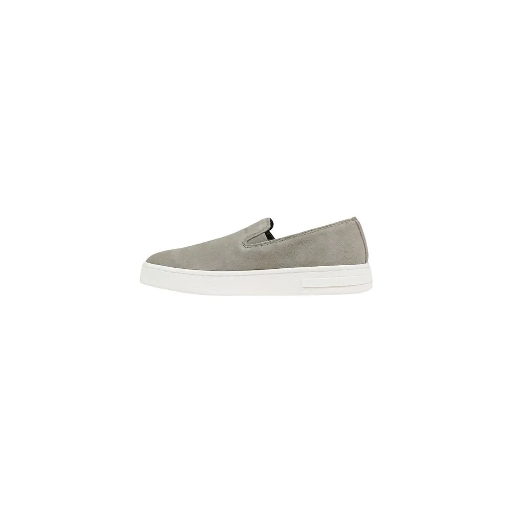 Green Leather Low Top Sneakers - Image 3