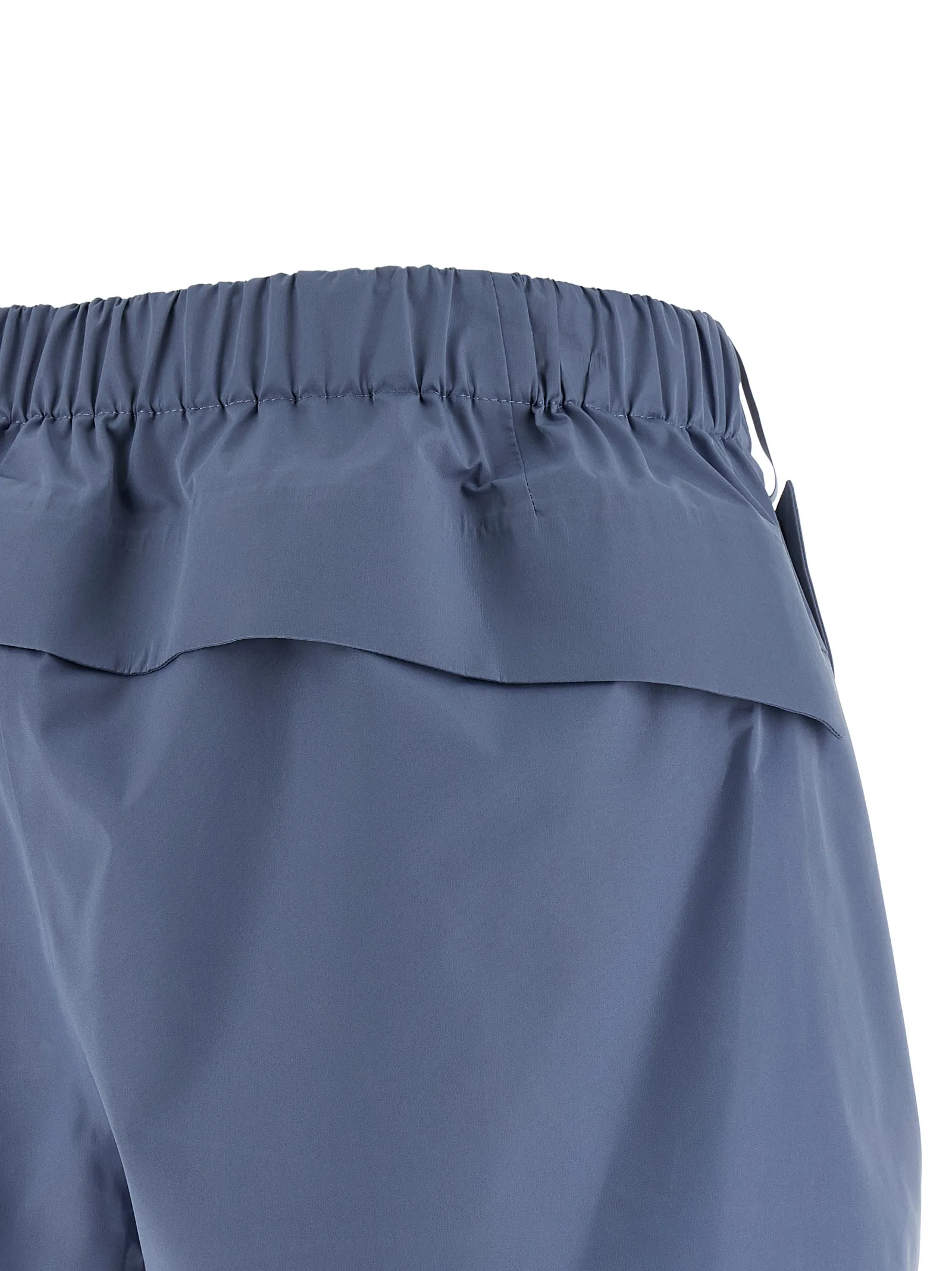 Blue Polyester Bermuda Shorts - Image 4
