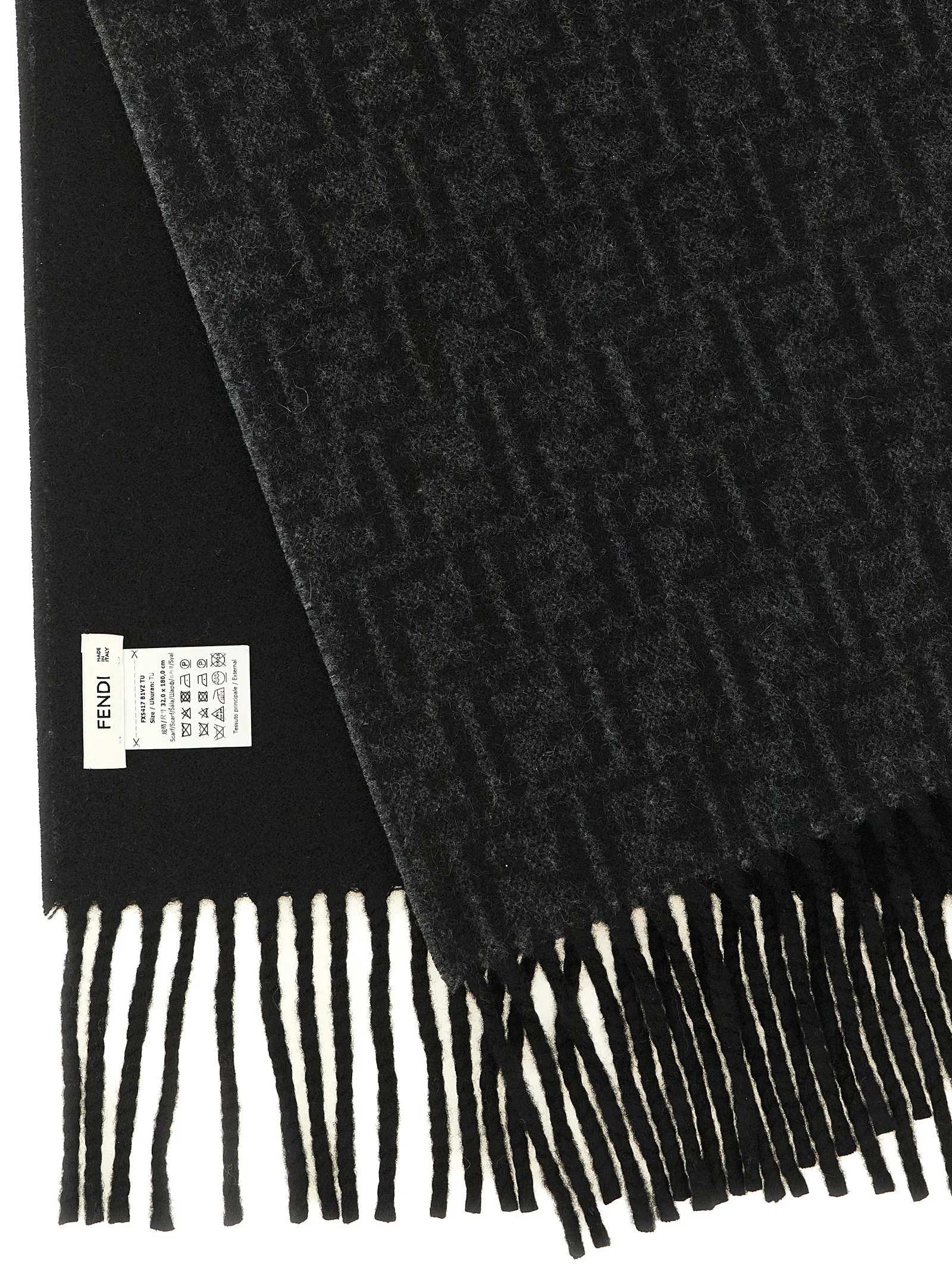Black Wool Foulard - Image 3