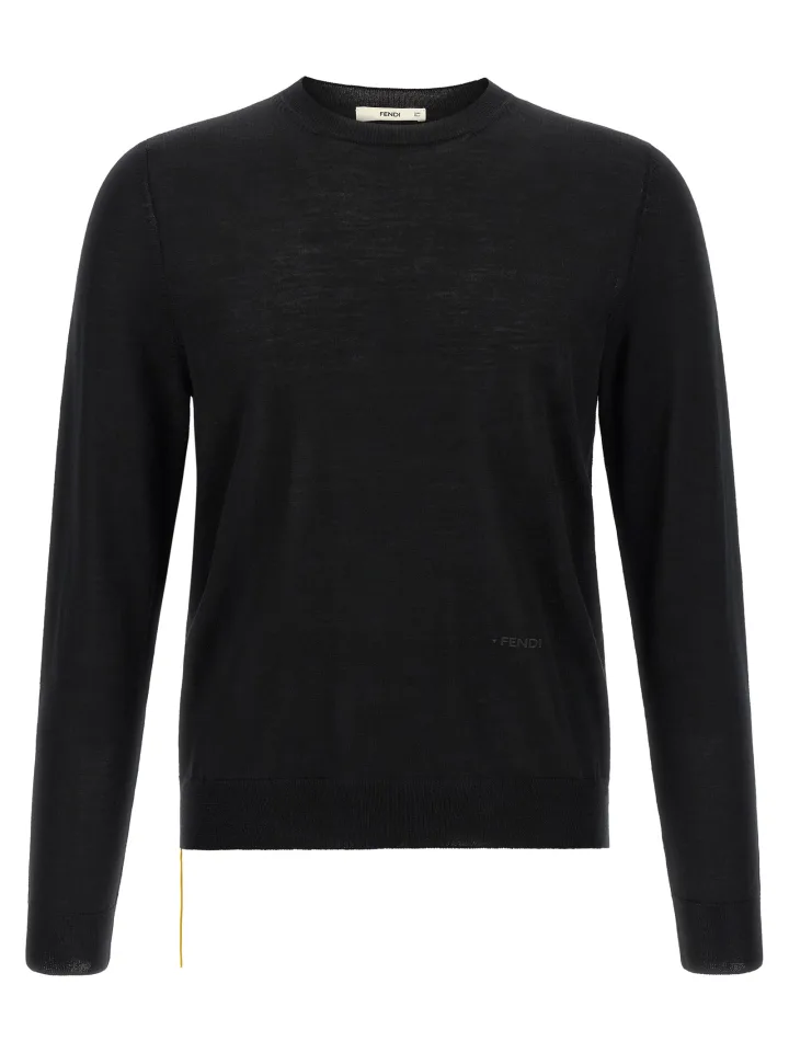 Black Virgin Wool Cardigan