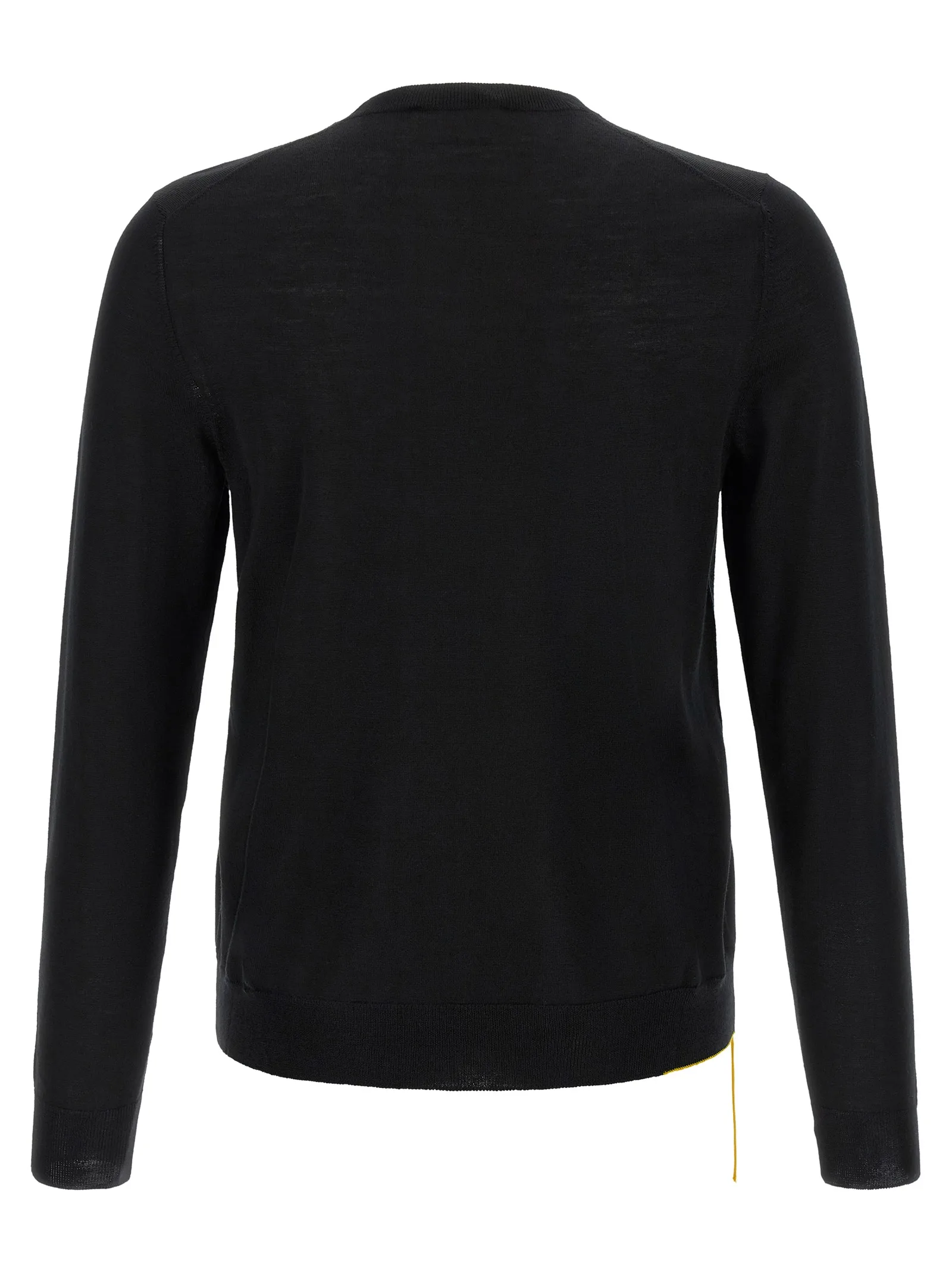 Black Virgin Wool Cardigan - Image 2