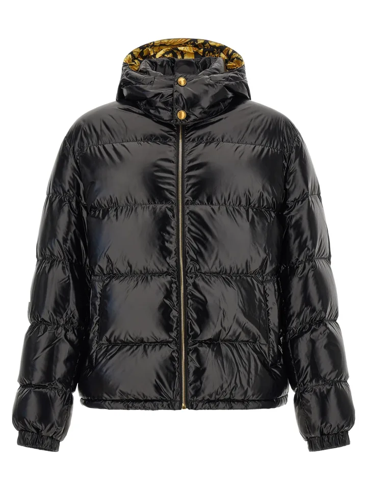 Black Nylon Full - Length Jacket