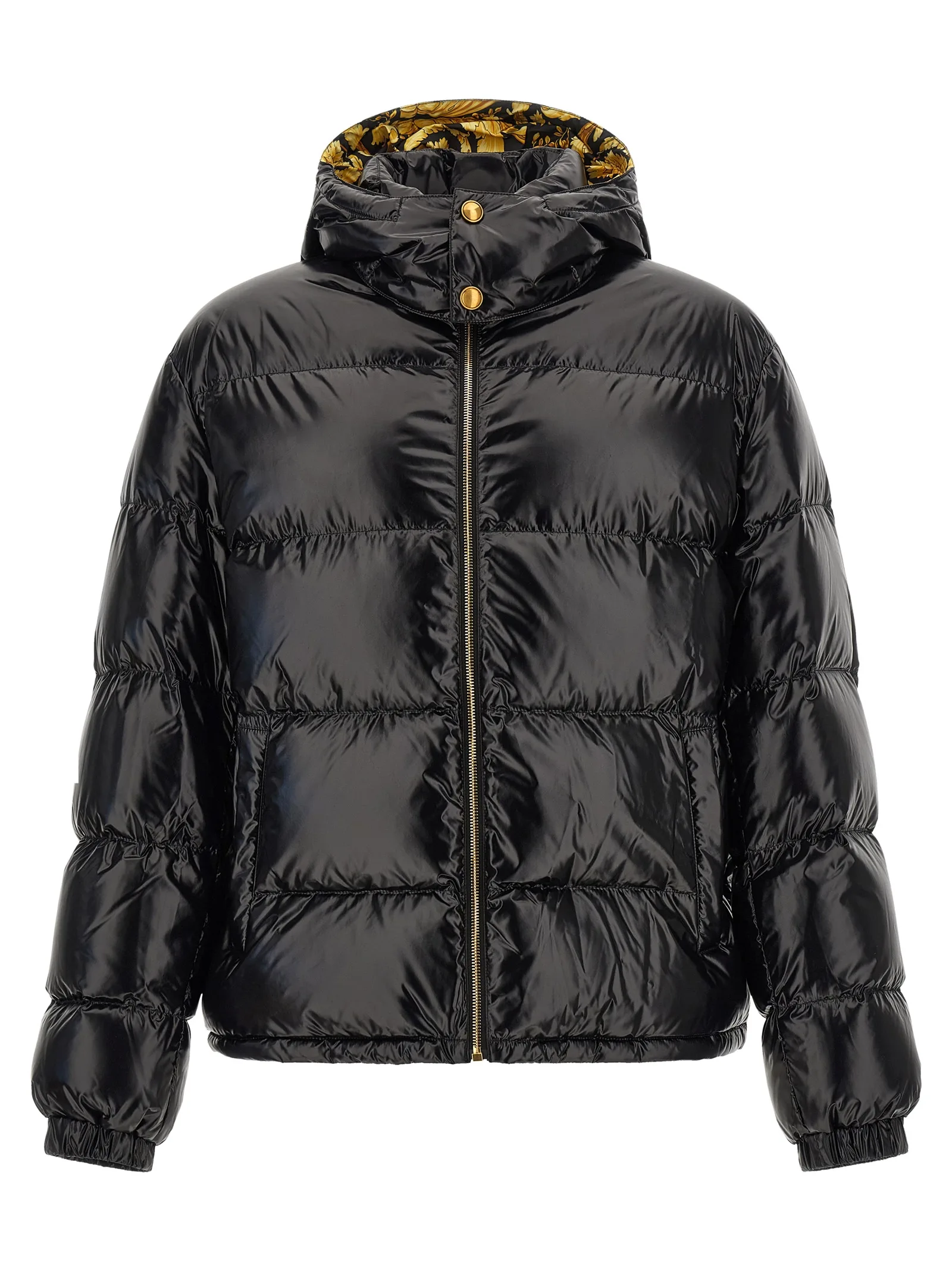 Black Nylon Full - Length Jacket