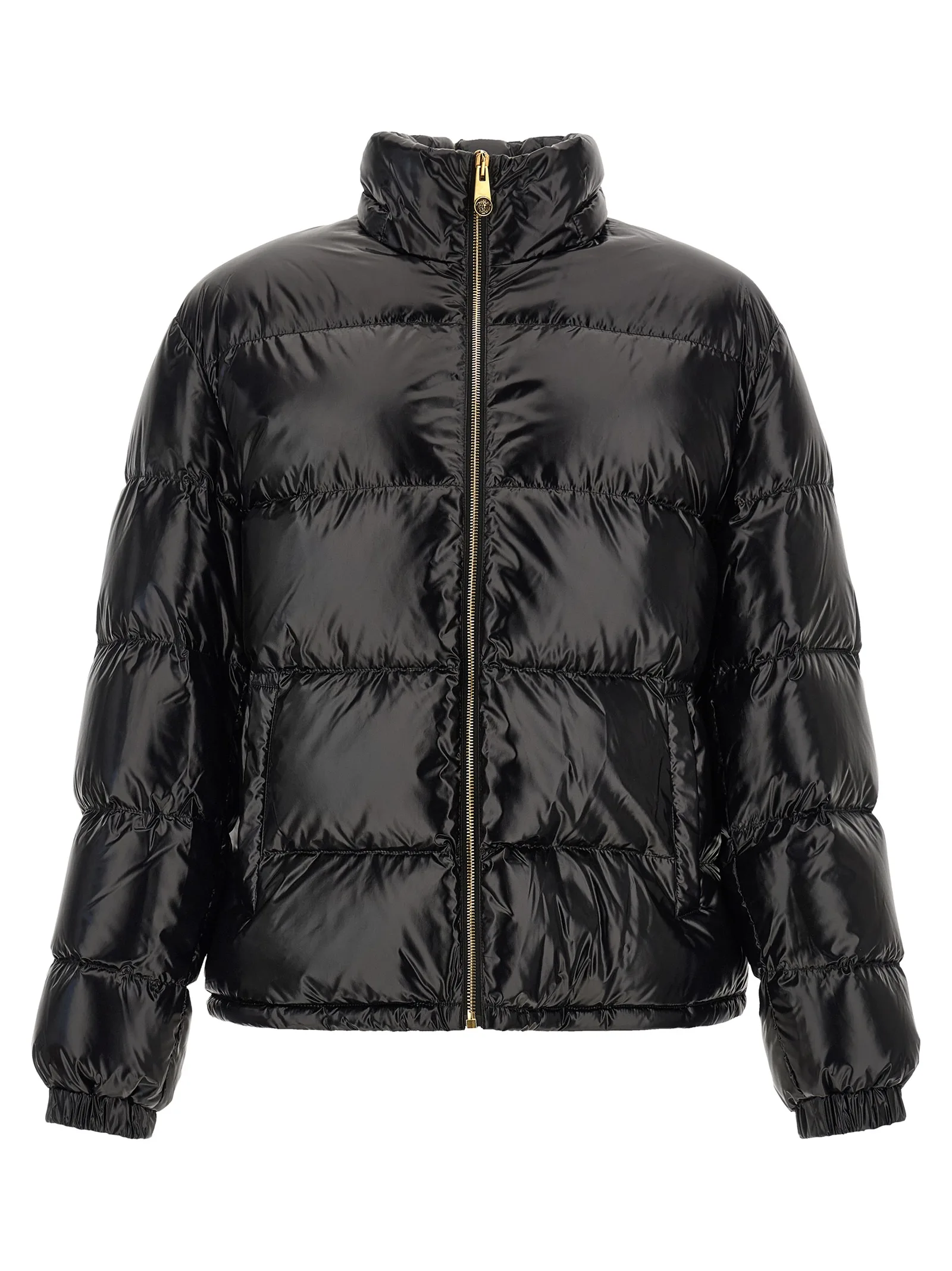 Black Nylon Full - Length Jacket - Image 2