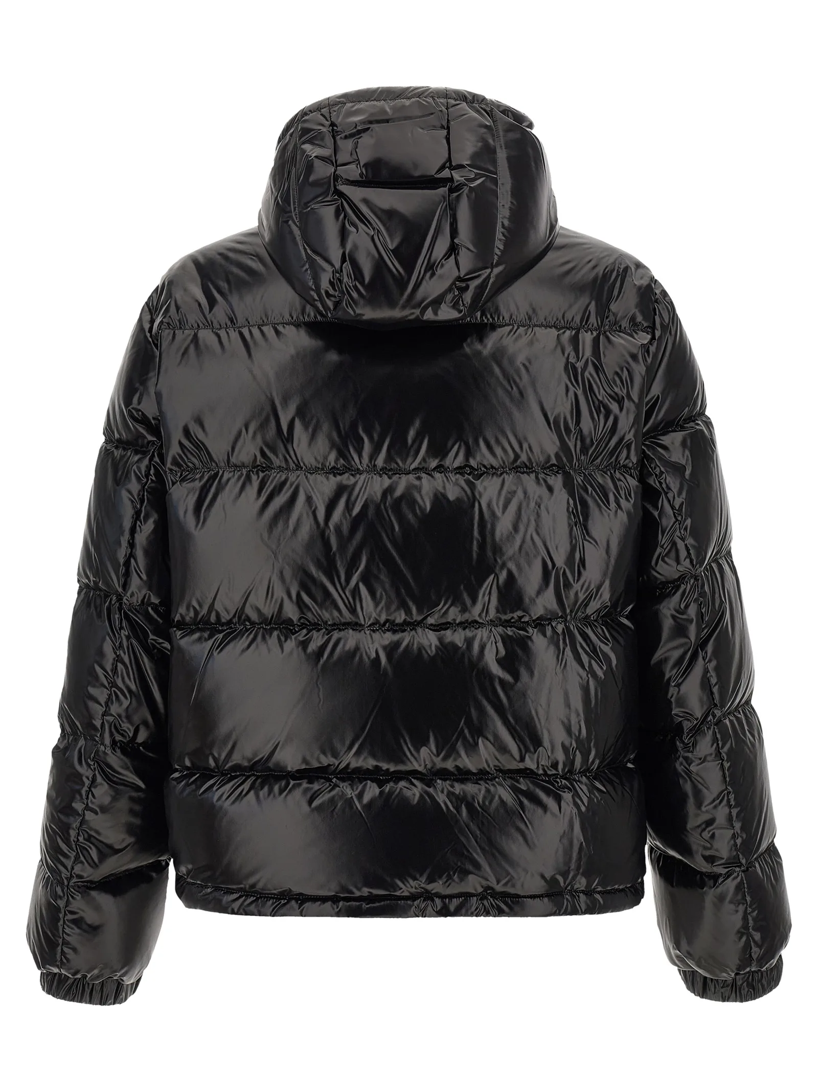 Black Nylon Full - Length Jacket - Image 3