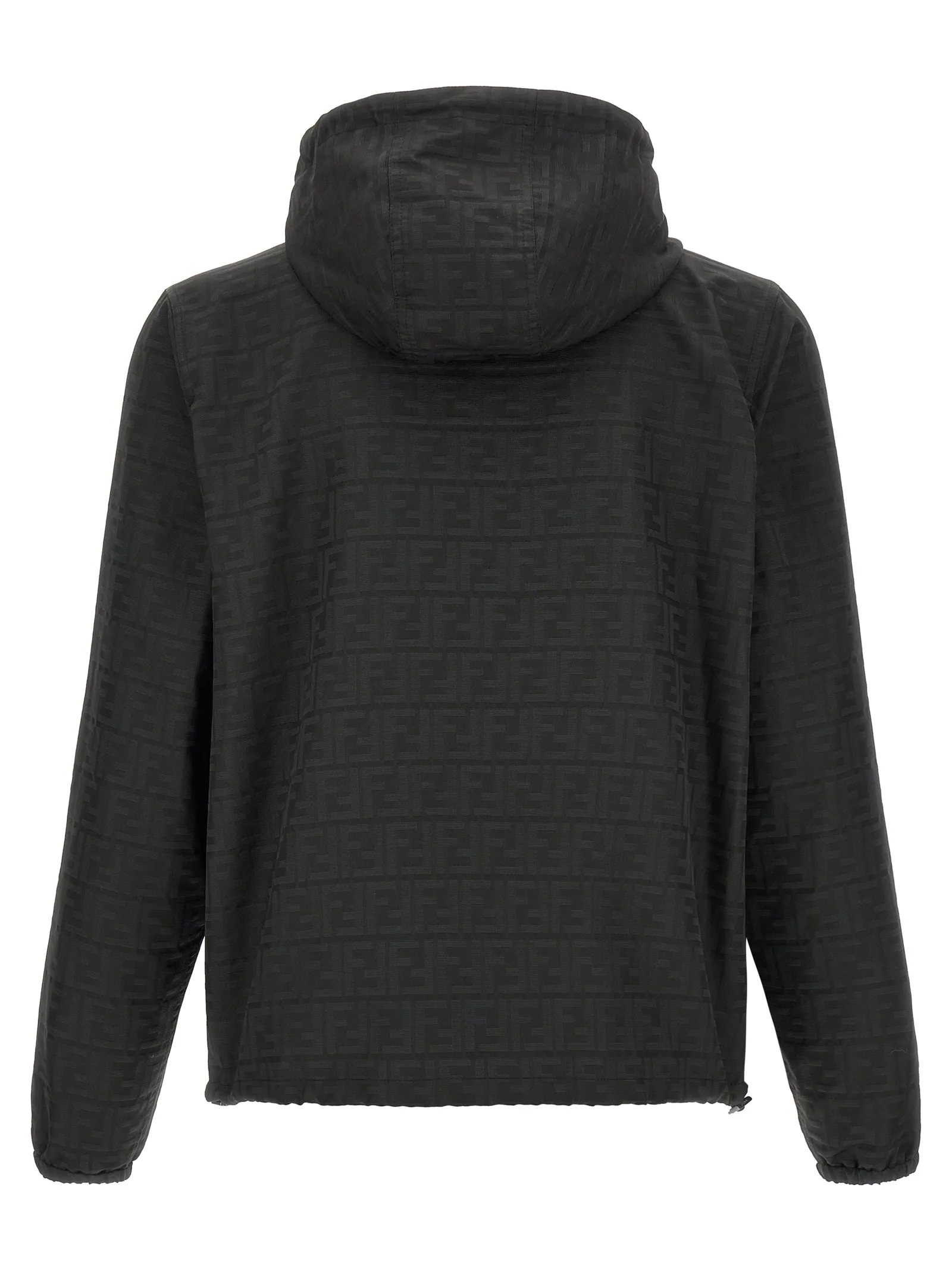 Black Polyester Shell Jacket - Image 2