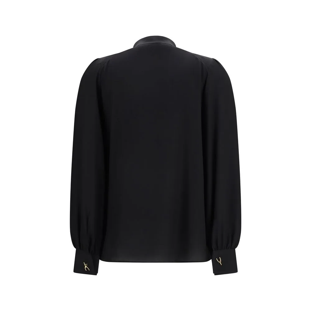 Black Silk Blouse - Image 2