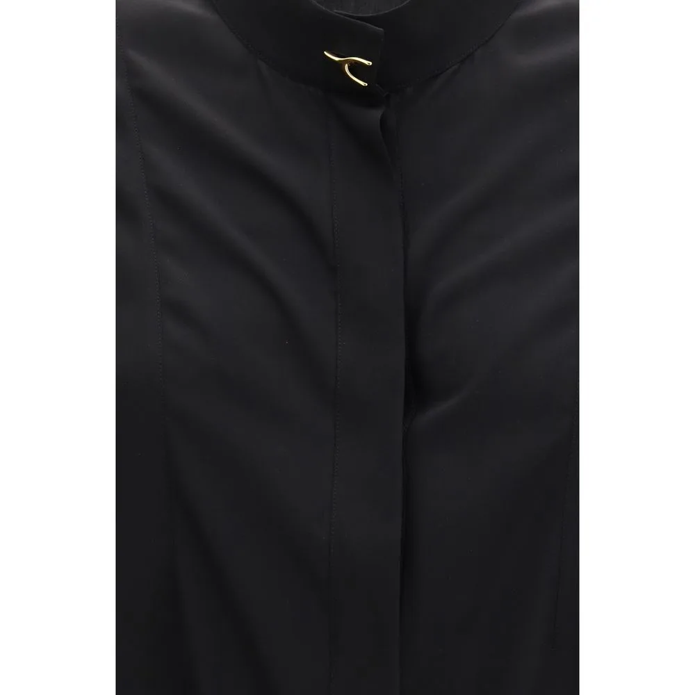 Black Silk Blouse - Image 3