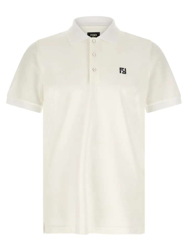 White Cotton Polo Shirt