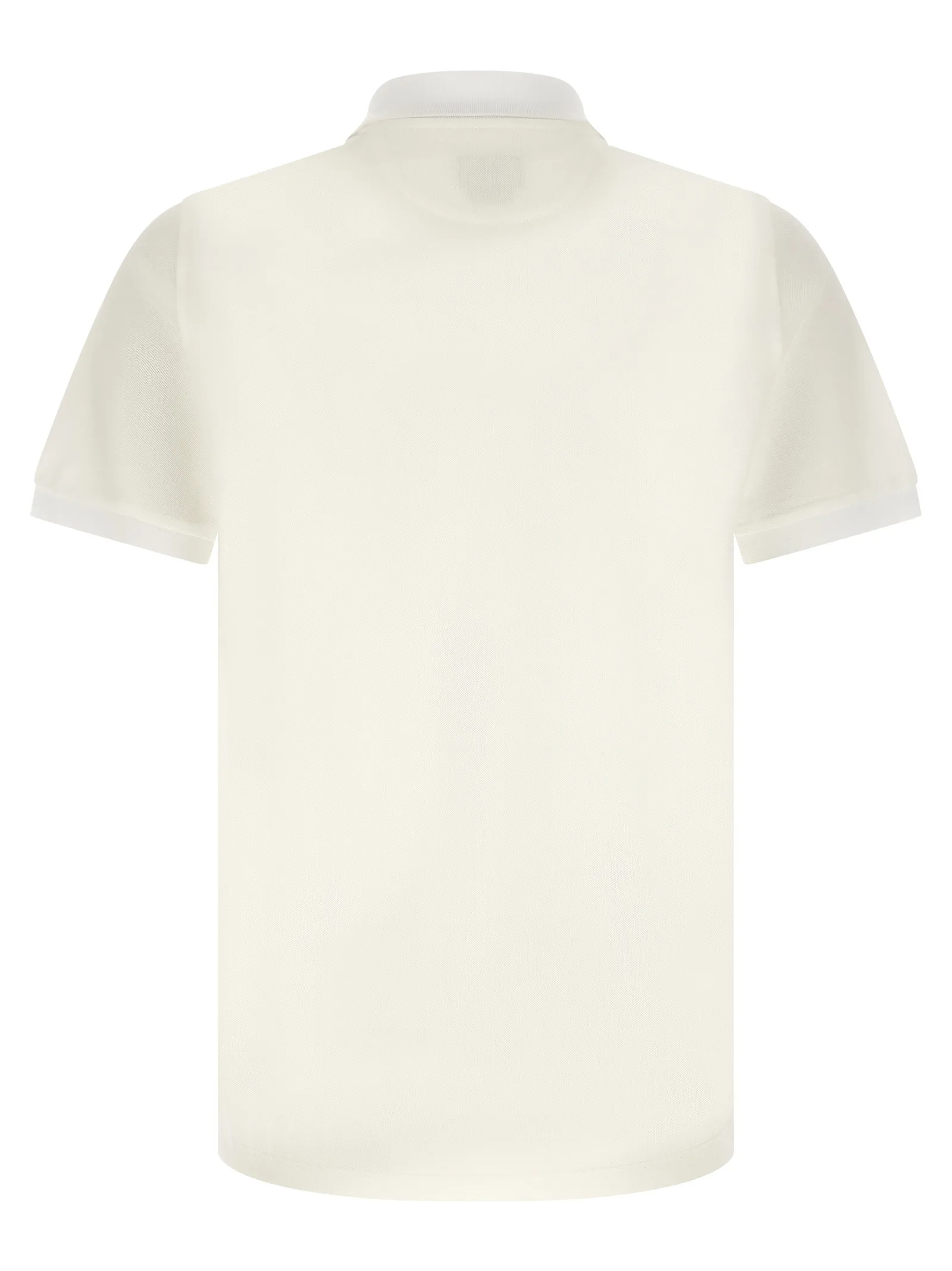 White Cotton Polo Shirt - Image 2