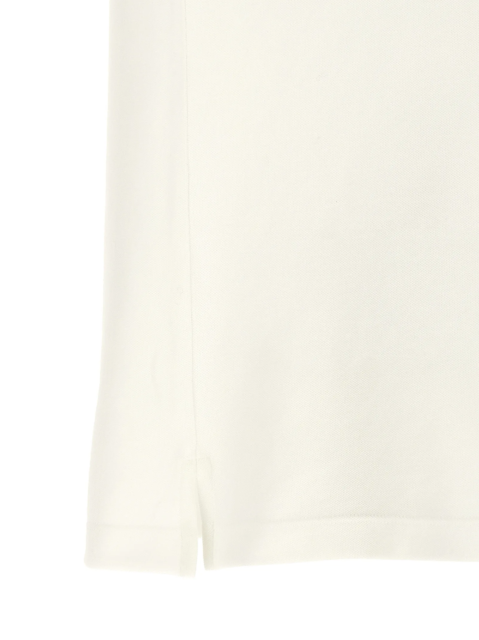 White Cotton Polo Shirt - Image 4
