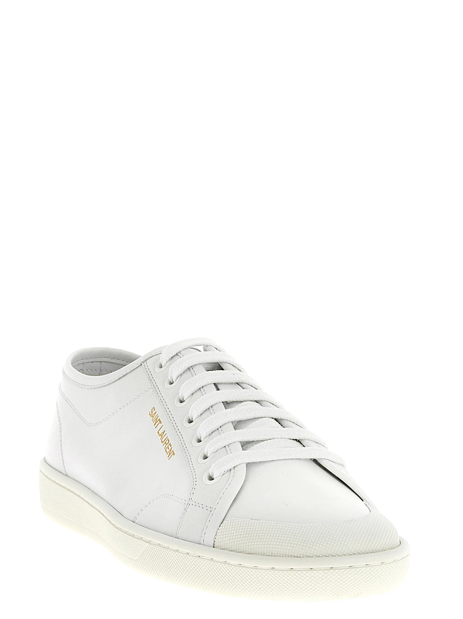 White Calfskin Low Top Sneakers - Image 2