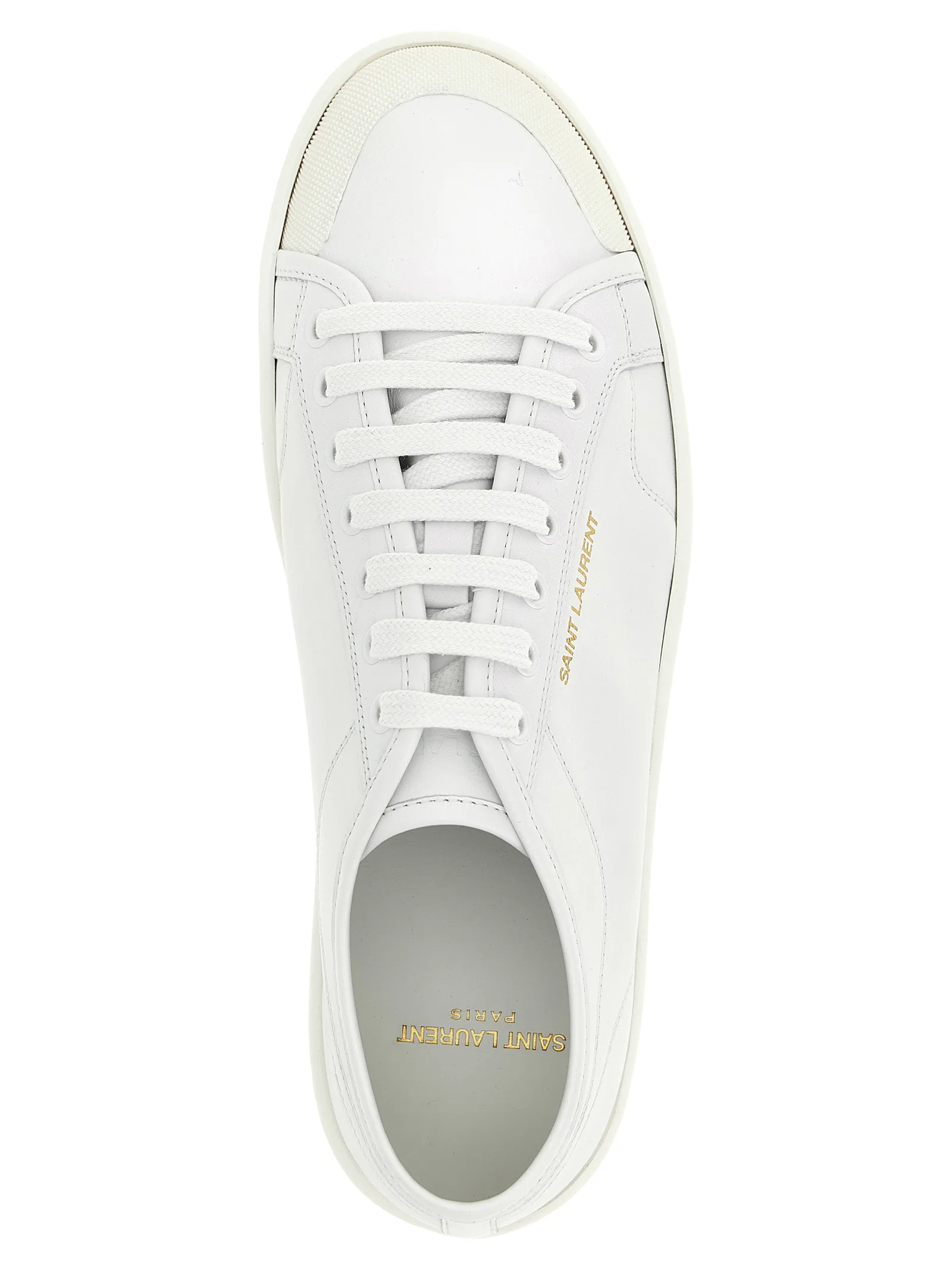 White Calfskin Low Top Sneakers - Image 4