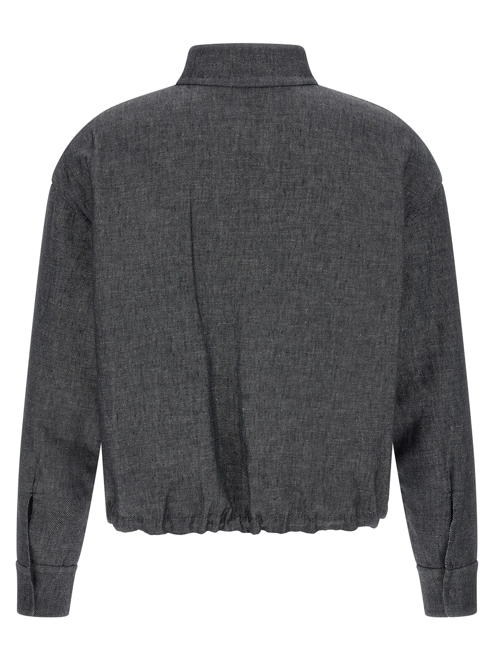 Blue Linen Denim Jacket - Image 3