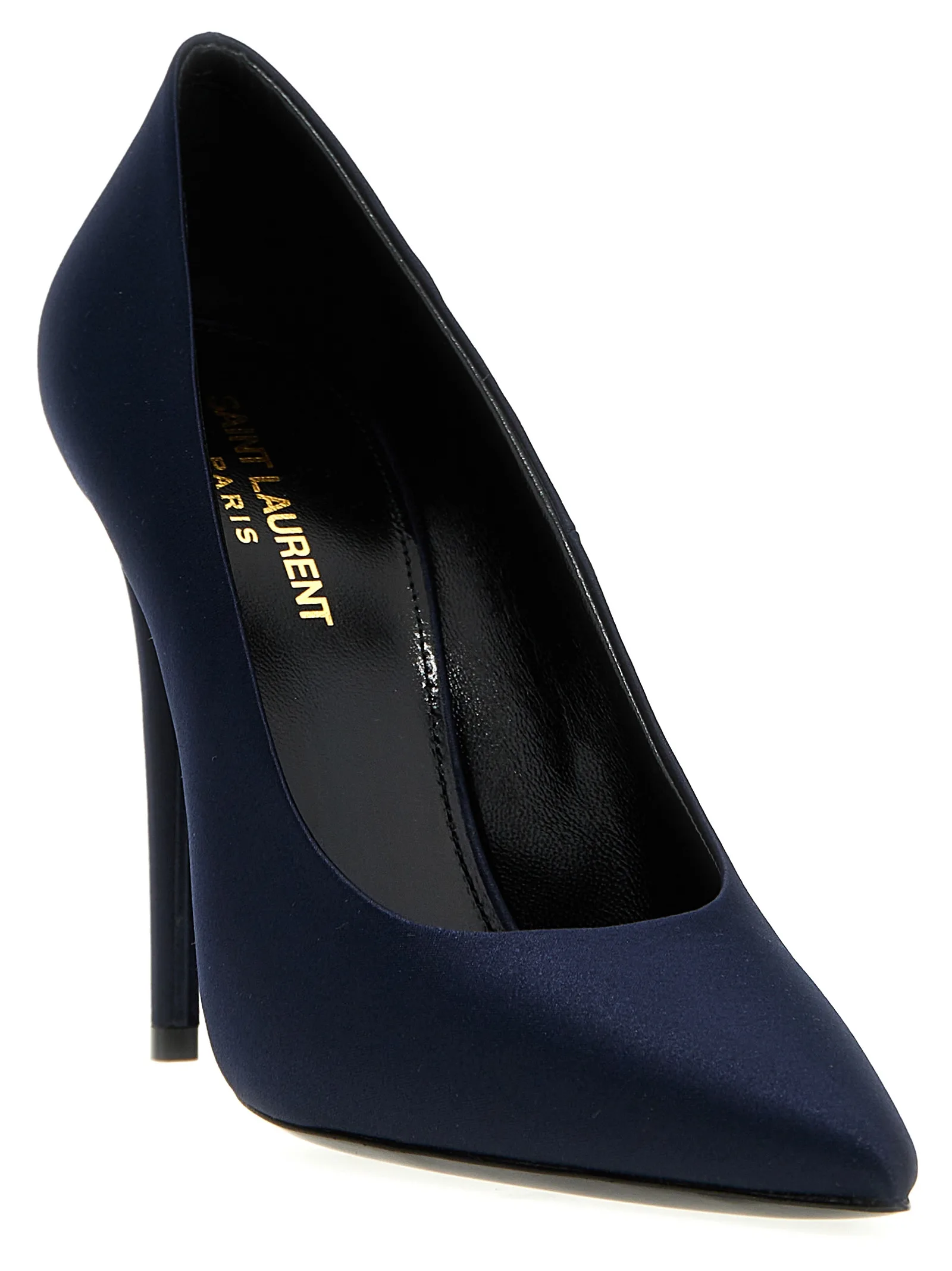 Blue Polyester High Heel Pumps - Image 2