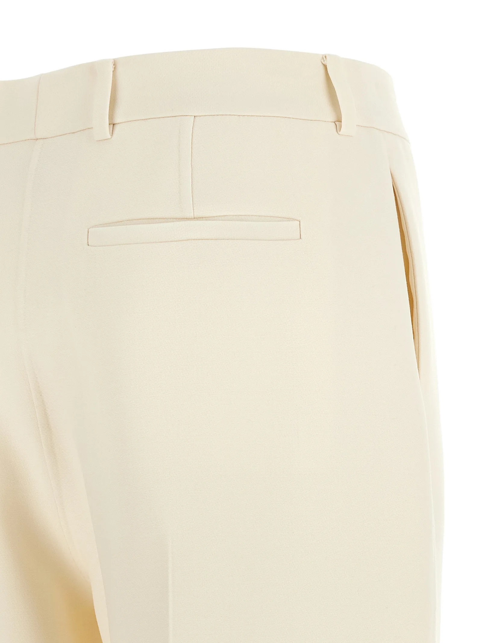White Virgin Wool Dress Pants - Image 4