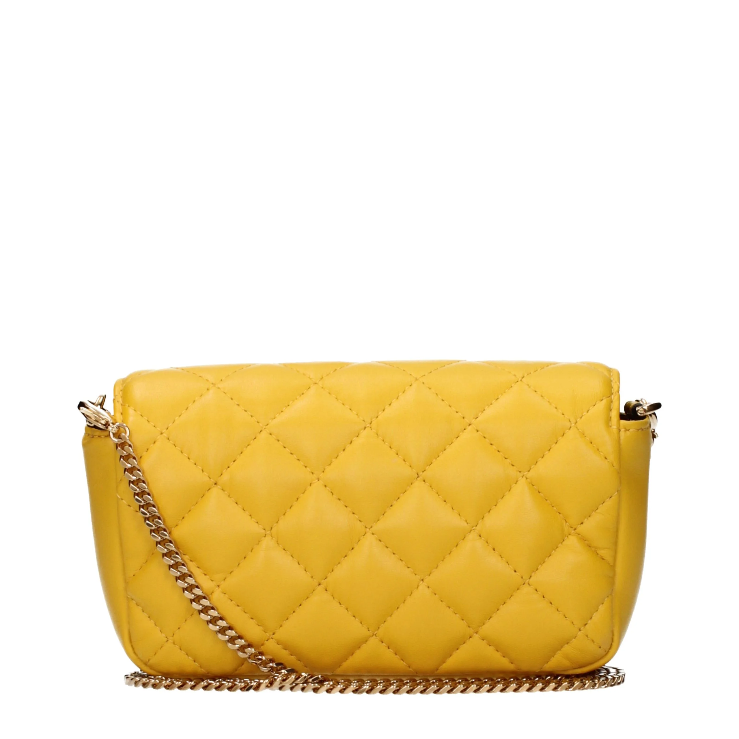 Yellow Leather Crossbody Bag - Image 3