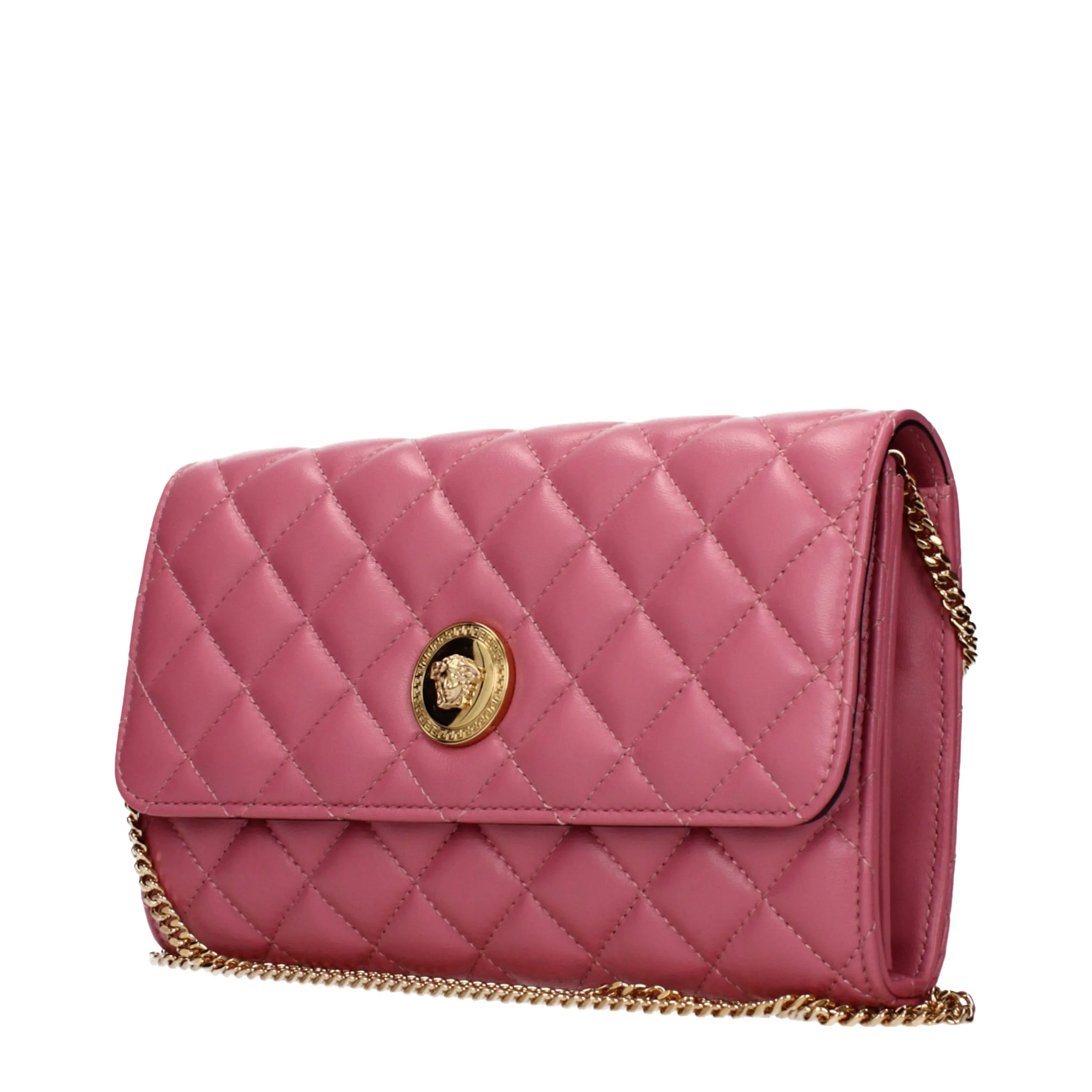 Pink Leather Clutch Bag - Image 2